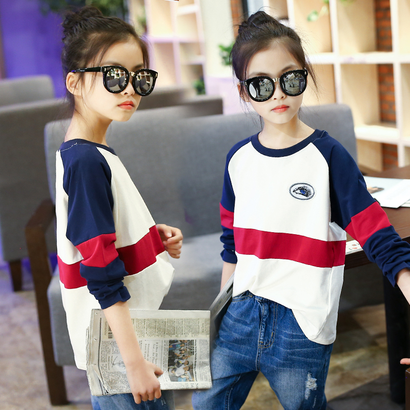 Girls Long Sleeve T-shirt Children's Spring and Autumn Clothes