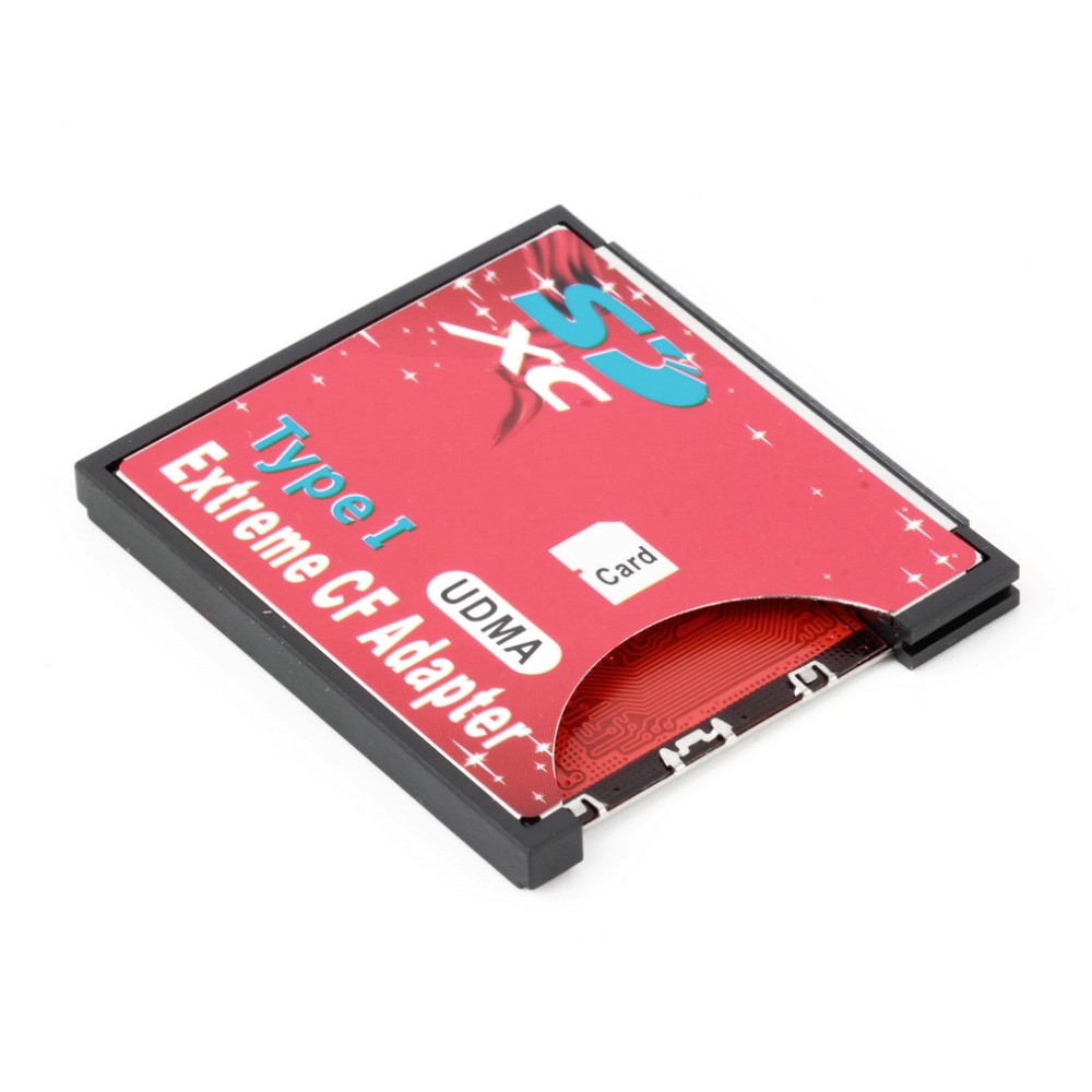 SDXC SDHC SD To Compact Flash CF Type I Memory Card Reader