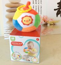 Baby toy bell ball Hand grasping ball Baby animal cognition ball Fabric washable and bite newborn hand rattles