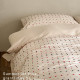 Three-dimensional flower-cutting full cotton double layer yarn four-piece set