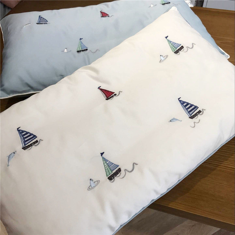 60 chiếc gối thêu bông dài chủ yếu Vỏ gối hoạt hình cho trẻ em Gối 30x50cm Gối trẻ em 40x60cm gối cao su non cho người lớn