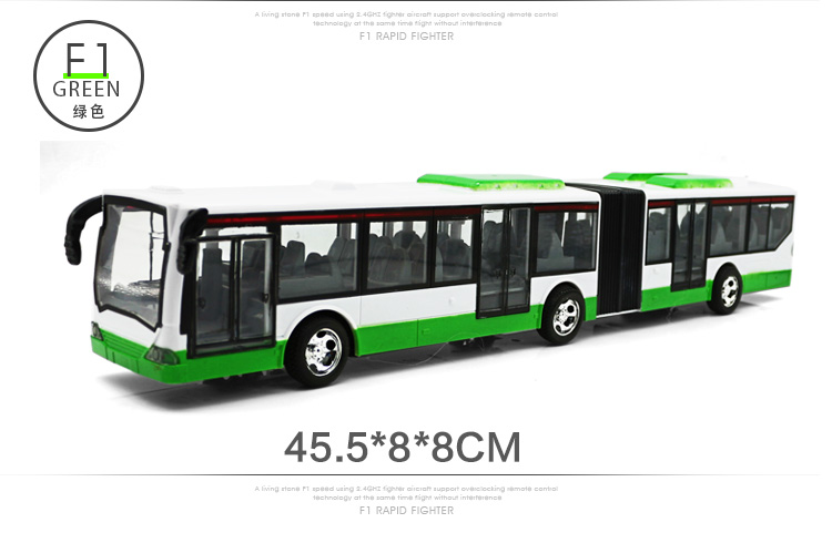 Trẻ em sạc xe điều khiển từ xa Mô phỏng xe buýt Xe buýt Âm nhạc ánh sáng xe buýt đồ chơi lớn xe điều khiển cho bé