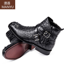 Thai imports authentic avocado leather boots for men Goodyear handmade autumn winter snowy Martin boots High helping shoes