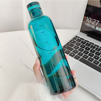 Time scale glass goblet with net red water target glass bottle ins simple water glass high face value portable mug