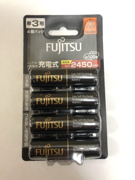 Fujitsu FDK 5 nickel hydrogen rechargeable battery HR-3UTHC 4 large capacity 2450 mAh Japanese version-Taobao