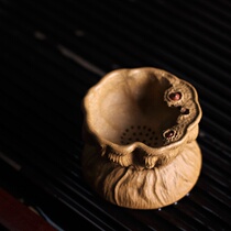 Section Clay Purple Clay Lotus Leaf Lotus Seed Lotus Seed Lotus Leaf tea leak shelf Creative tea filter Kung fu tea Purple Sand Suit Taihu Stone