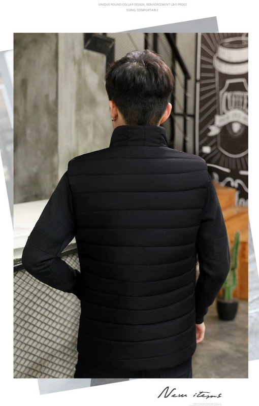 Áo vest nam mùa thu đông 2018 xuống áo vest cotton vest mùa đông áo khoác dày dày tay áo vest áo ghi lê nam