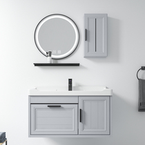 Wall-mounted wash basin bathroom cabinet combination cabinet modern simple washbasin wash basin hanging wall wash table small apartment