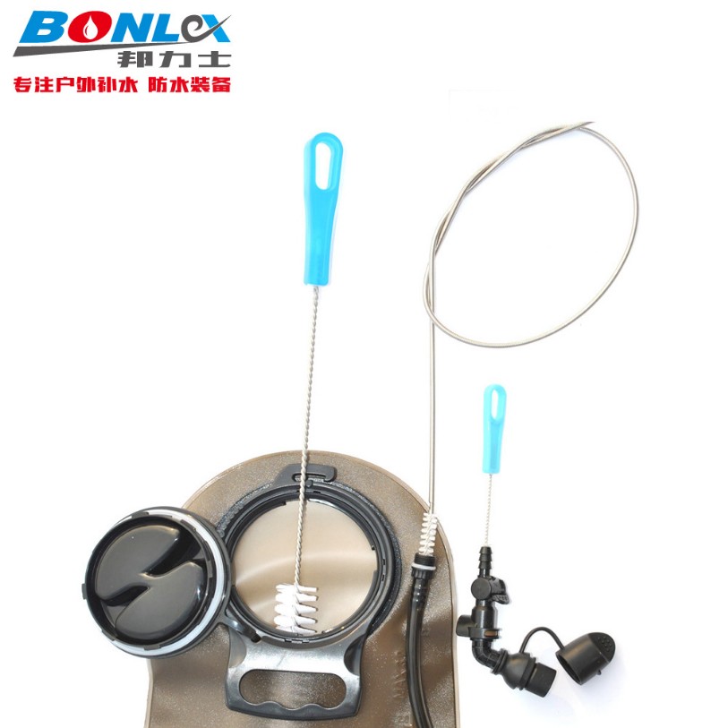 2019 summer new outdoor drinking water bag liner water sac Fine water pipe cleaning kit Four-piece set of tools cleaning brush