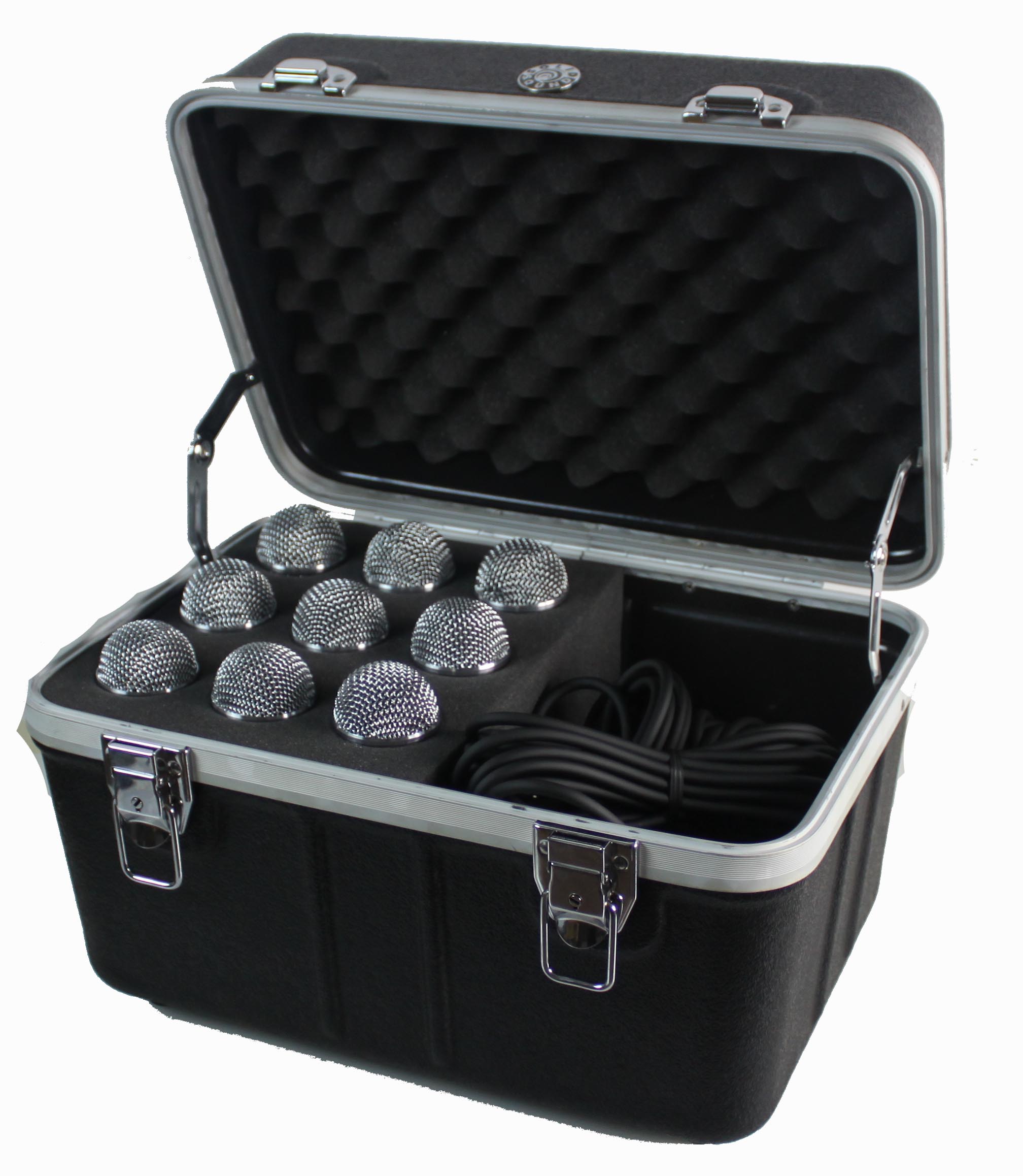 9 PCs 12 ABS plastic microphone box wireless wired microphone box performance equipment box