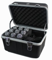 9pcs 12pcs ABS plastic microphone box Wireless wired microphone microphone box Performance equipment box