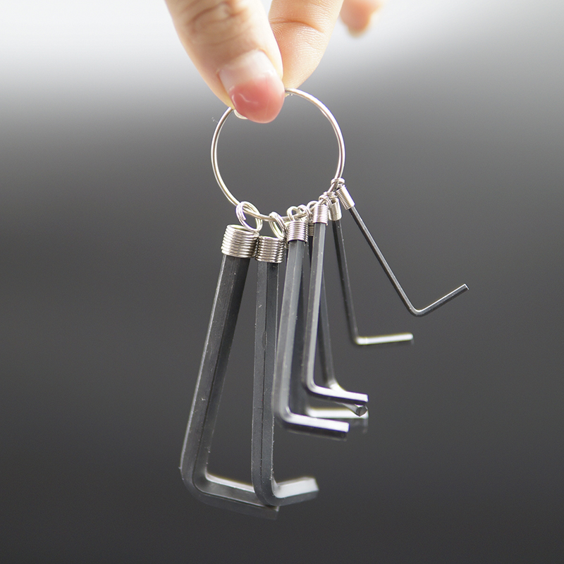 Inner hexagonal wrench set universal tool hexagonal screwdriver ring flat head 6-angle metric hexagonal wrench combination