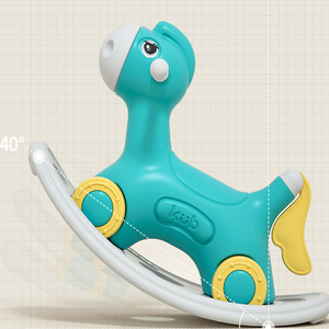 可优比儿童摇摇马溜溜车二合一宝宝两用小木马家用婴儿礼物玩具