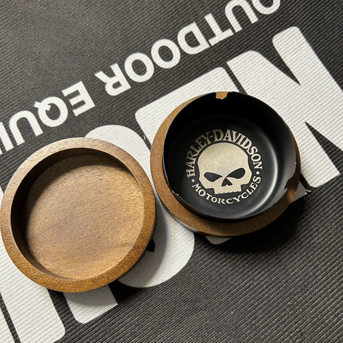 Креативная деревянная пепельница для офиса, легкий роскошный стиль