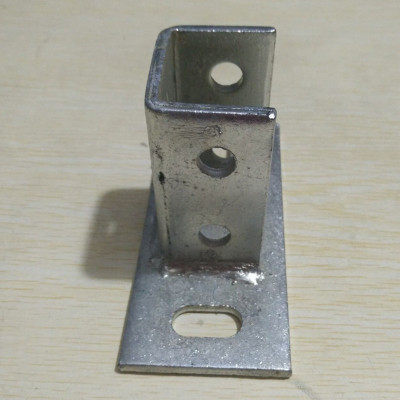 Direct sales Photovoltaic solar bracket installation accessories Foot three-dimensional base Flat roof fixed column C-shaped steel