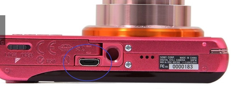 Sony DSC-WX60 WX70 HX10 HX30 HX50 WX350 WX100 dòng dữ liệu camera sạc cáp - Phụ kiện máy ảnh kỹ thuật số túi đựng chân máy ảnh