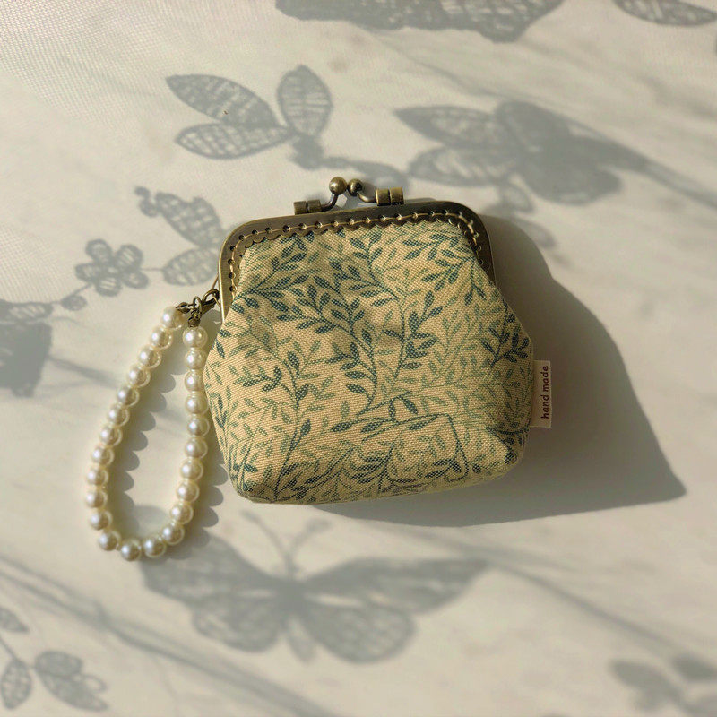 Senteo Retro Flower Side Gold Bag Handmade Bag Buckle Zero Wallet Birthday Gift Finished Product Not Able To Put Bank Card
