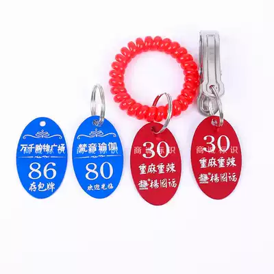 Metal aluminum edge non-polished real economy number hand card digital spicy hot clip storage name hanging