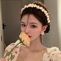 South Korea New Butterfly-knit Female Rose Headrum Clamp Headjewelry Face Pressure Hair