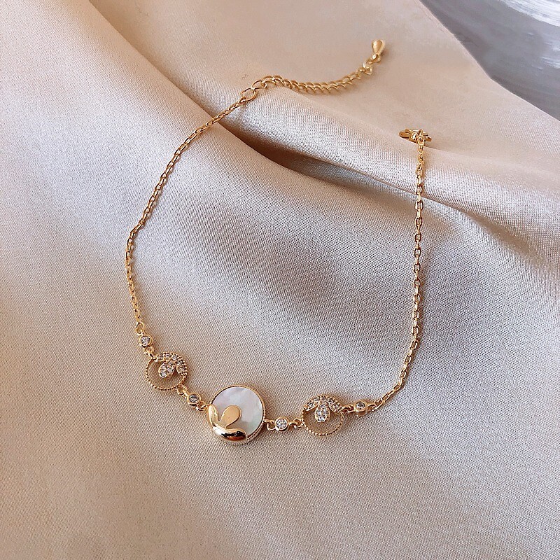 South Korea Nets Red Gold Bracelet Women Ins Small Crowd Design Adjustable Minimalist Hand Ring Cold Light Wind Temperament Hand Ornament-Taobao