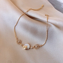 Korean net red gold bracelet female in niche design adjustable simple bracelet cold air temperament