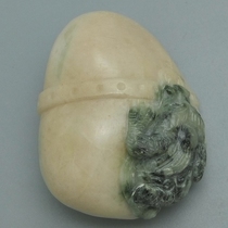 Dushan jade golden toad offering treasure pendant