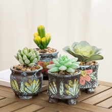 【拓古】手绘陶瓷花盆2盆