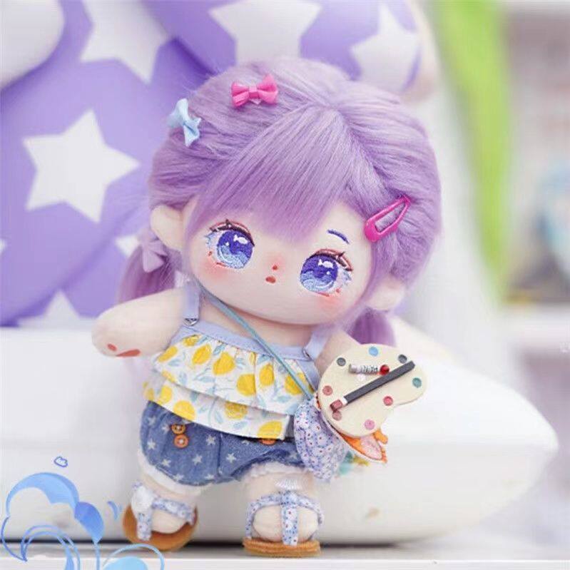 棉花娃娃/毛绒玩具娃衣 半糖棉花娃娃正品娃衣女生礼物20cm可爱女生古风现货换装便宜