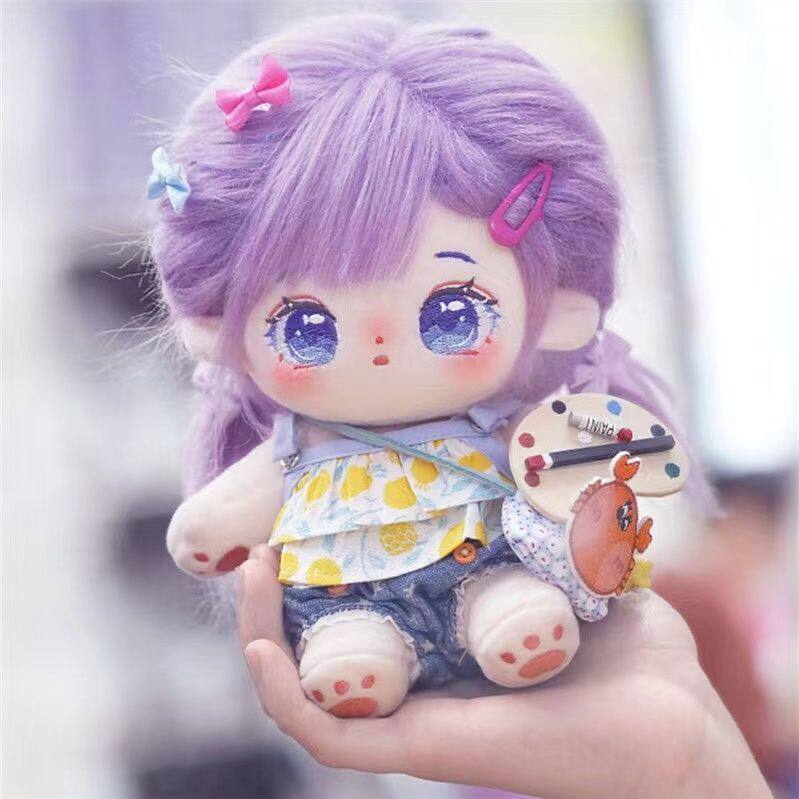 棉花娃娃/毛绒玩具娃衣 半糖棉花娃娃正品娃衣女生礼物20cm可爱女生古风现货换装便宜