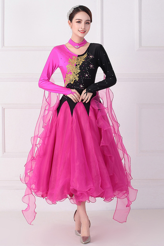 Women ballroom dance dresses Modern dance skirt dress National Standard Dance Costume performance costume competition costume show dress diamond Waltz skirt