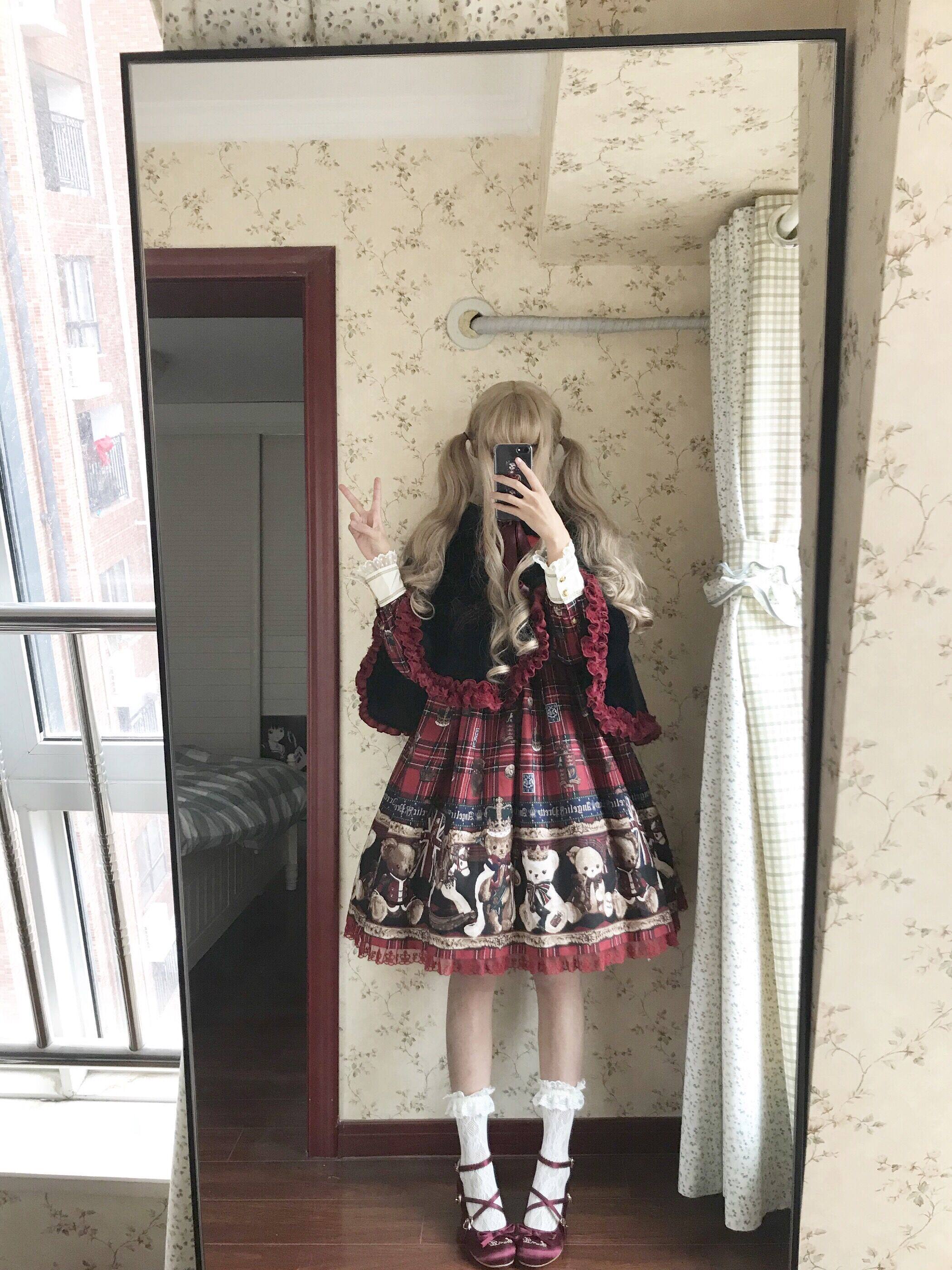 Другие 【b品现货】钦花社原创维多利亚喵lolita op可爱毛茸斗篷外套秋冬