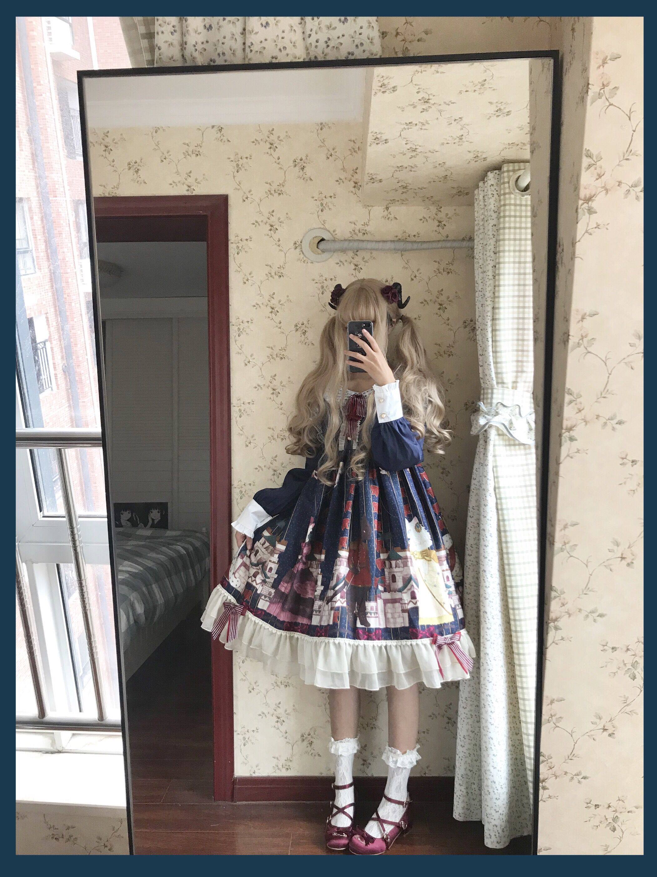 Другие 【b品现货】钦花社原创维多利亚喵lolita op可爱毛茸斗篷外套秋冬