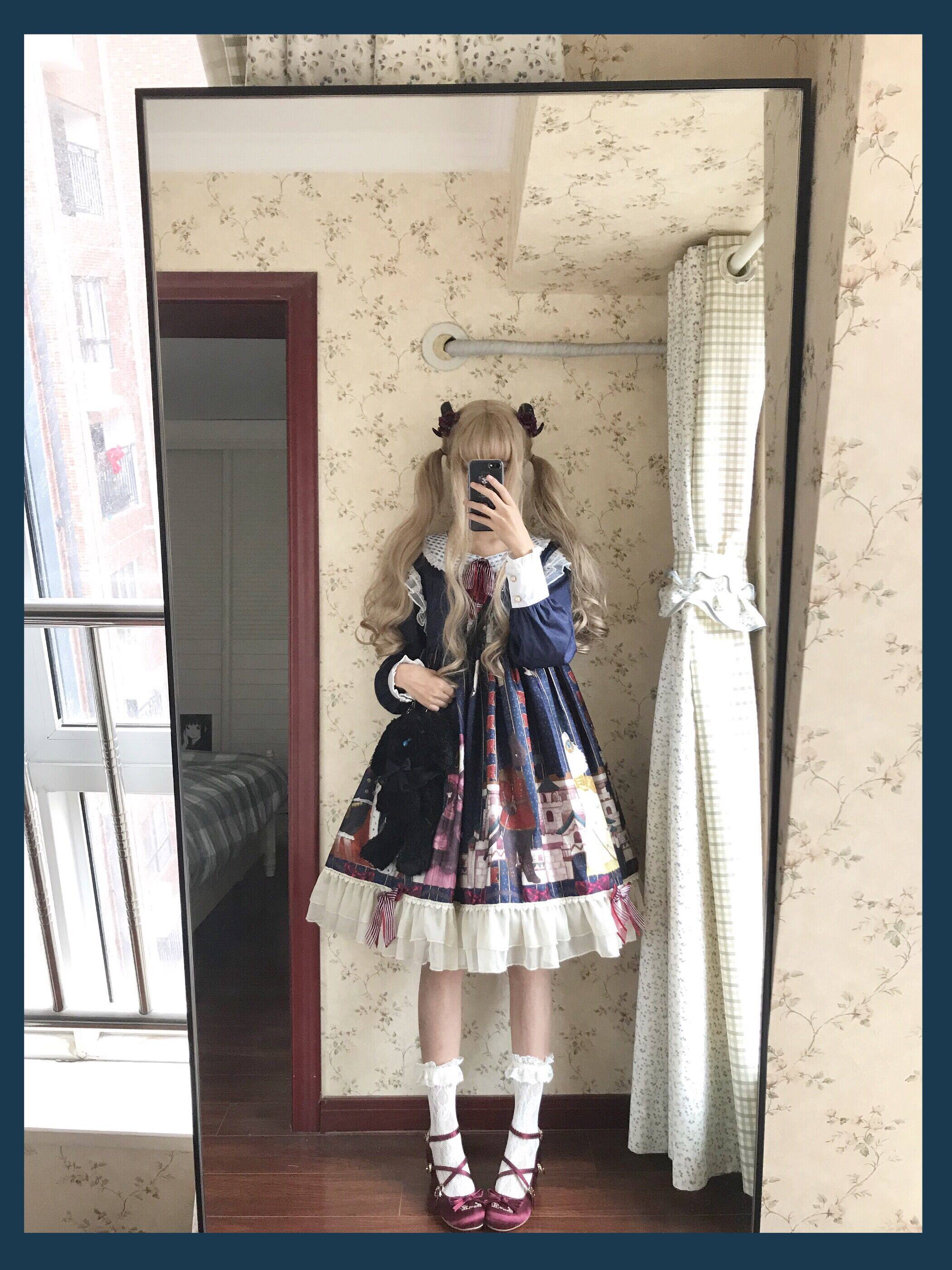 Другие 【b品现货】钦花社原创维多利亚喵lolita op可爱毛茸斗篷外套秋冬
