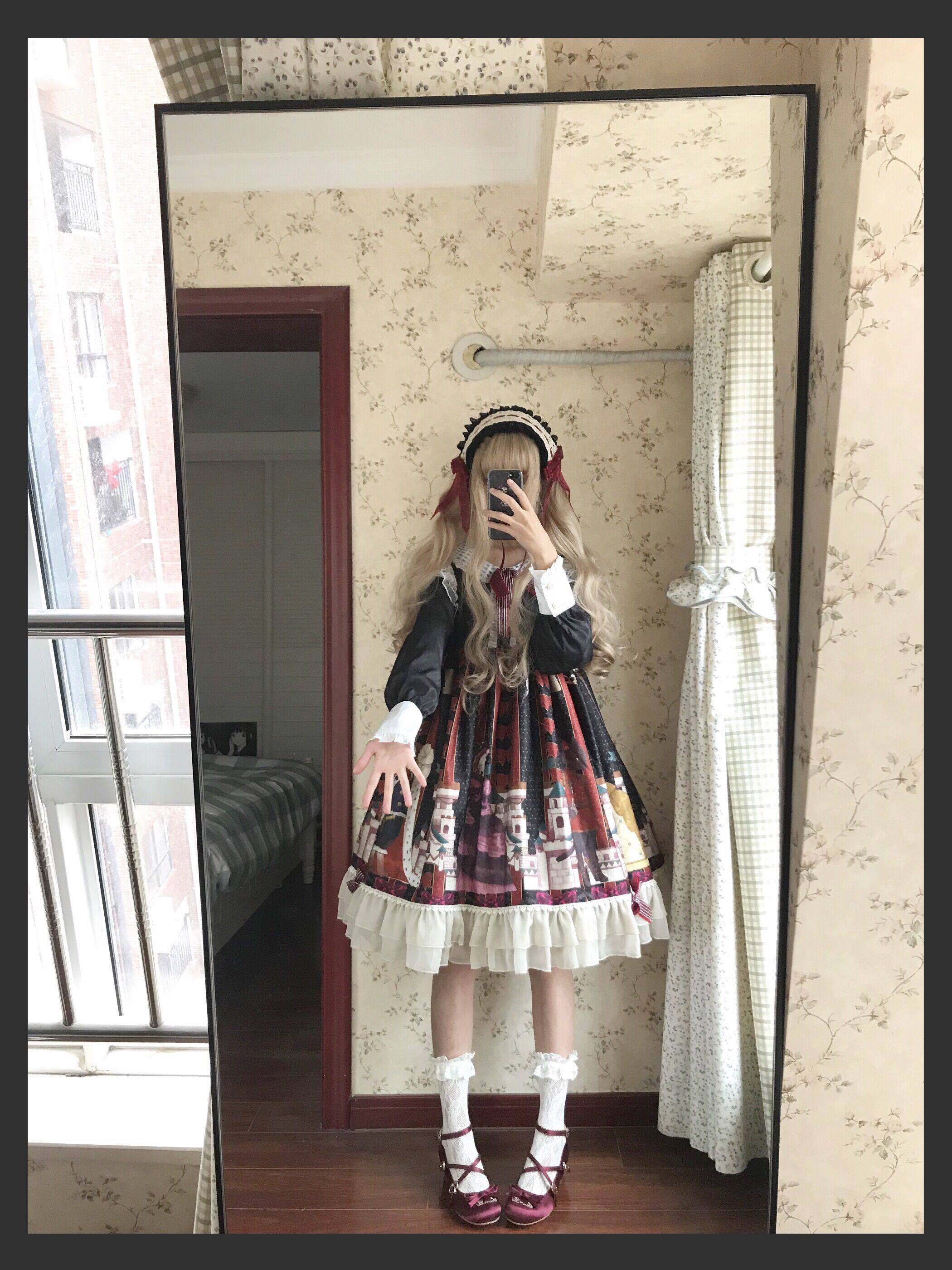 Другие 【b品现货】钦花社原创维多利亚喵lolita op可爱毛茸斗篷外套秋冬