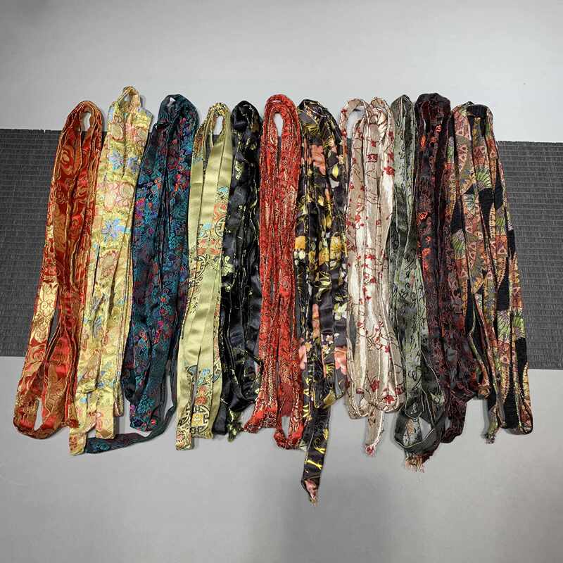 Nishijin Weaving Bronzing Xuxu Samurai Knife Sheath Rope Ta Dao X Iaido Big Famous Knot Wave Knot 4m Long
