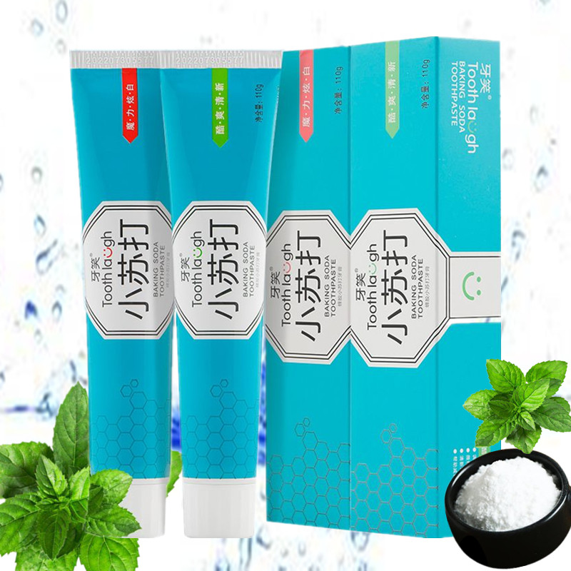 110 gr small soda for toothpaste to smoke stains bright white to yellow fresh breath mint taste toothbrushes Soft hair grown-up Home