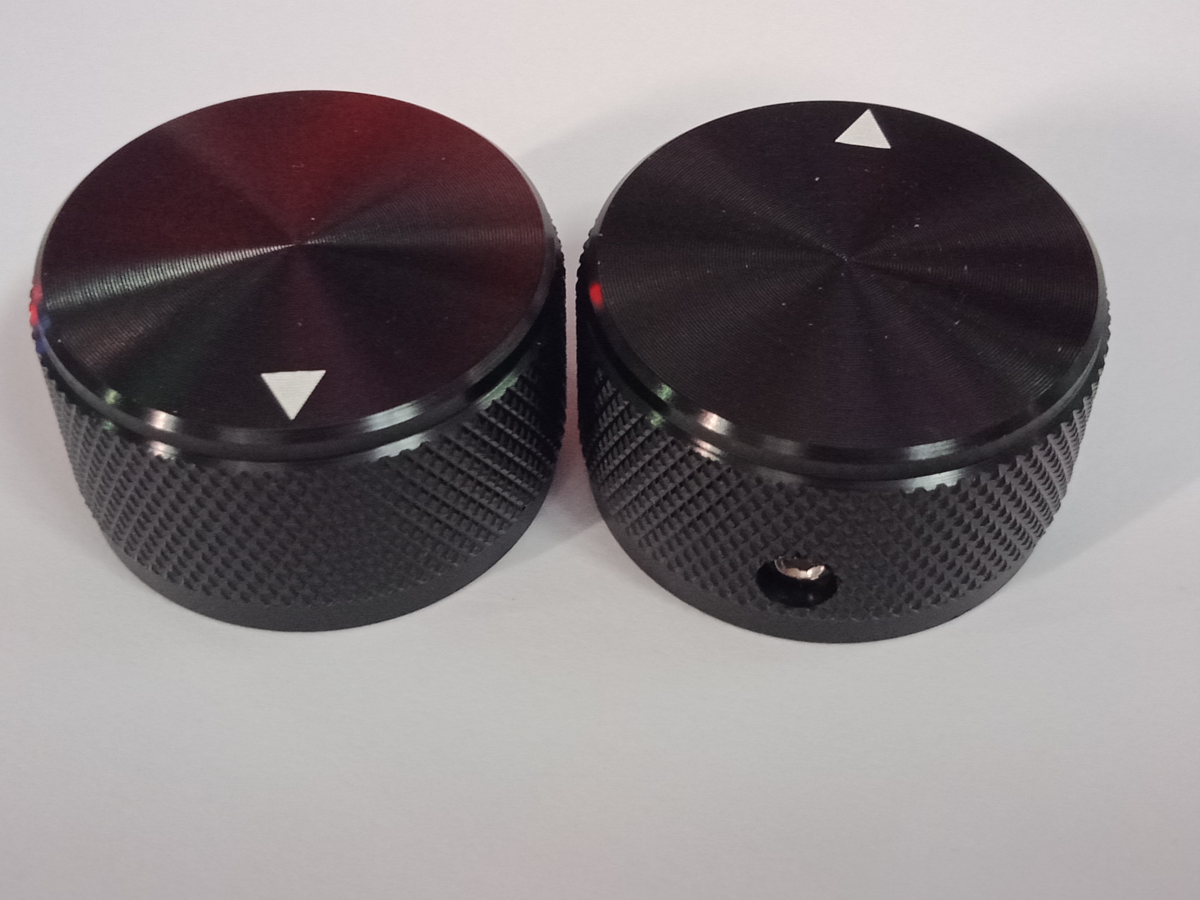 Power amplifier knob volume knob potentiometers knob 30X17 full aluminium black screw fastening type 6mm