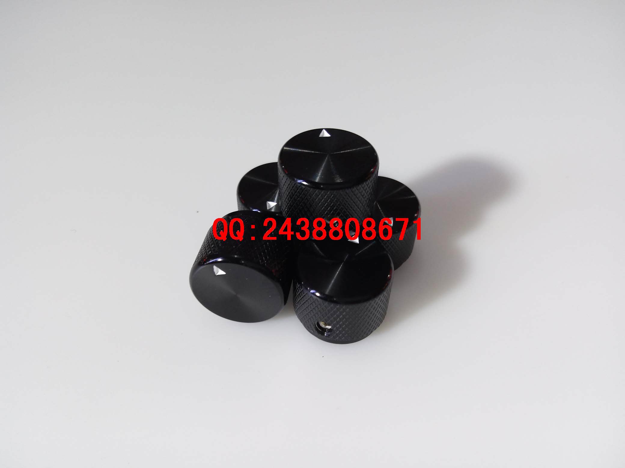 Amplifier Knob Volume Knob Potentiometer Knob All Aluminum Knob 20x15 5 Black Screw Fastening