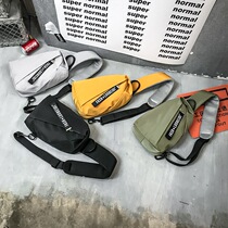 Small Chest Front Bag Han Version Fashion Men Travel Skew Satchel Bag Sports Tide Handsome Ride Casual Personality Single Shoulder Backpack