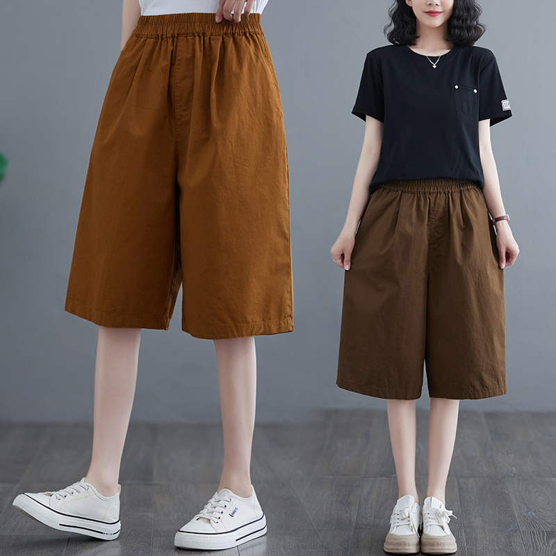 Women's Plus Size Harem Pants 2026 Summer New Loose Casual Pants Elastic Waist Cropped Pants Wide Leg Pants for Women Women's Plus Size Harem Pants 2026 Summer New Loose Casual Pants Elastic Waist Cropped Pants Wide Leg Pants for Women