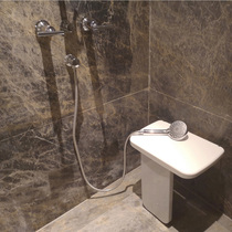 Bathroom wall-mounted shoe-changing Wall chair folding waterproof shower shower bath stool elderly pregnant woman safety stool WJN