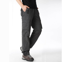 Overalls mens loose summer thin mens casual pants summer outdoor sports pants quick-drying pants mens light and loose