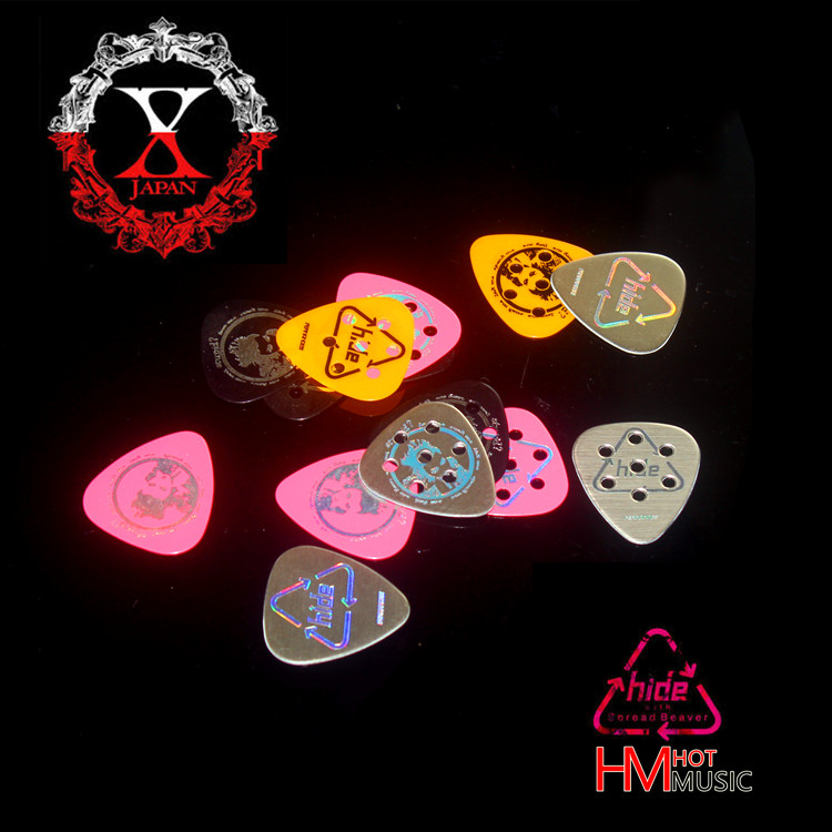 Nissan hide signature Guitar Plsheet X-japan Limited Edition Silver Color Chic Necklace Plsheet-Taobao