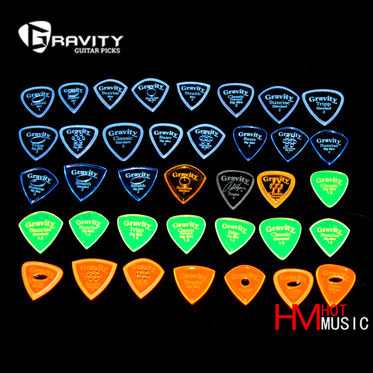 American-made manual picks Gravity picks jazz standard speed triangle full range