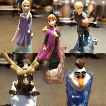 2019 McDonalds frozen childrens meal toy Aisha Queen Snow Treasure Xiao Si Doll catapult sliding ornaments