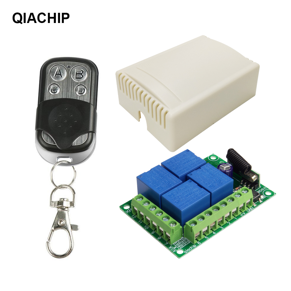 DC12V wireless remote control switch intelligent automatic access gate breaker fence machine car park motor motor motor positive reversal