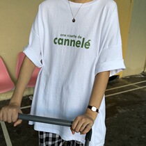 ins superfire letter printed T-shirt female short sleeve summer dress 2022 new student loose slim pure cotton half sleeve blouse