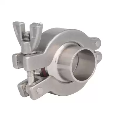 Vacuum quick-install clamp joint set 304 stainless steel quick-snap chuck welded pipe joint KF16 KF25