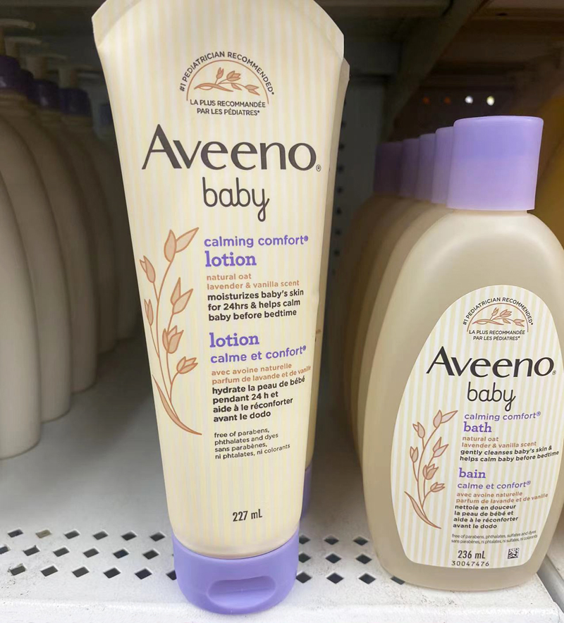 Spot Canada Aveeno Ai Weieno Baby oat Lavender Moisturizing Cream Body Milk Face Cream 227ml