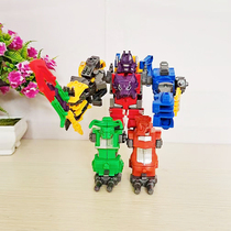 Deformed Dinosaur Diamond 5 Combined Robot Divine Beast Five All-in-one Steel Flying Dragon Boy Puzzle Toy Children